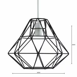 Dunelm Bremen Black Easy Fit Pendant -wall lights Shop 1000158658 alt04