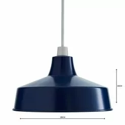 Dunelm Stern Navy Easy Fit Pendant -wall lights Shop 1000158684 alt04