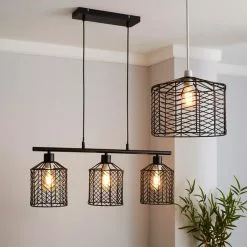 Dunelm Siena Black Easy Fit Pendant -wall lights Shop 1000158692 alt08