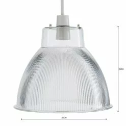 Dunelm Alanya Clear Acrylic Easy Fit Pendant -wall lights Shop 1000158696 alt04