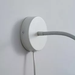 Dunelm Nola Adjustable Easy Fit Plug In Wall Light Ivory -wall lights Shop 1000158742 alt03