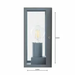 Dunelm London Grey Industrial Outdoor Wall Light -wall lights Shop 1000158747 alt04