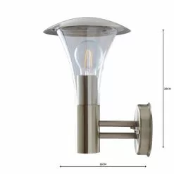 Dunelm Grax Steel Outdoor Wall Light -wall lights Shop 1000158749 alt04