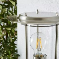 Dunelm Derek PIR Sensor Glass Steel Outdoor Wall Light -wall lights Shop 1000158750 alt02