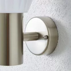 Dunelm Rover LED Frosted Shade Steel Outdoor Wall Light -wall lights Shop 1000158752 alt03