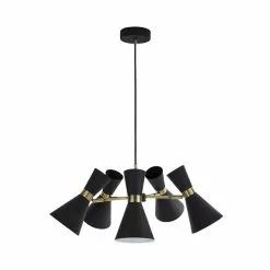 Dunelm Archie Black 5 Light Ceiling Fitting -wall lights Shop 1000166686 alt04