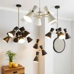 Dunelm Archie White 5 Light Ceiling Fitting -wall lights Shop 1000166687 alt05