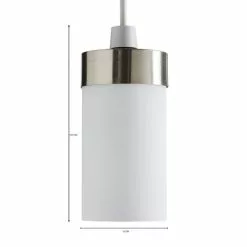 Dunelm Ferris Satin Nickel Easy Fit Pendant -wall lights Shop 1000169151 alt07