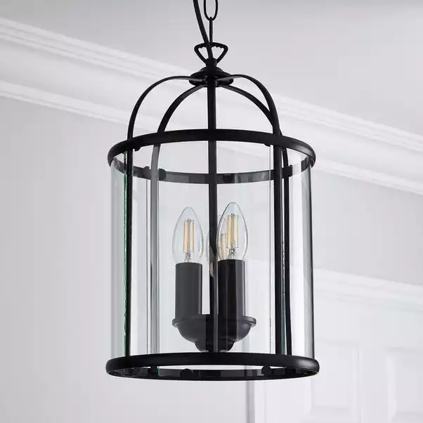 Dunelm Hurricane Matt Black 3 Light Pendant Ceiling Fitting 4 Dunelm Hurricane Matt Black 3 Light Pendant Ceiling Fitting - Image 2