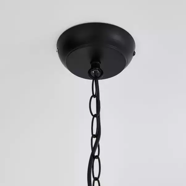 Dunelm Hurricane Matt Black 3 Light Pendant Ceiling Fitting 6 Dunelm Hurricane Matt Black 3 Light Pendant Ceiling Fitting - Image 4
