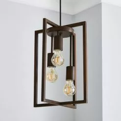 Dunelm London 3 Light Bronze Industrial Pendant Fitting 9 Dunelm London 3 Light Bronze Industrial Pendant Fitting -wall lights Shop 1000169189 alt01