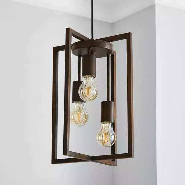Dunelm London 3 Light Bronze Industrial Pendant Fitting 4 Dunelm London 3 Light Bronze Industrial Pendant Fitting - Image 2