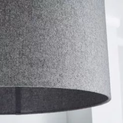 Dunelm Marl Felt 45cm Grey Drum Shade -wall lights Shop 1000169200 alt02
