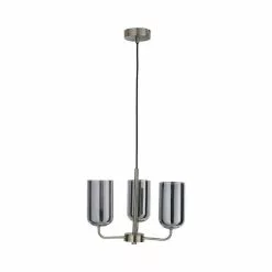 Dunelm Palazzo 3 Light Smoked Glass Chandelier -wall lights Shop 1000169212 alt04