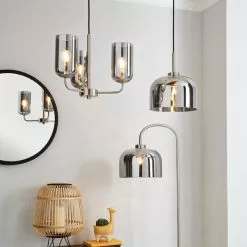 Dunelm Palazzo 3 Light Smoked Glass Chandelier -wall lights Shop 1000169212 alt05