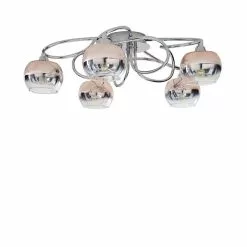 Dunelm Seychelles Blush Pink 5 Light Flush Ceiling Fitting -wall lights Shop 1000169229 alt04