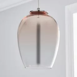 Dunelm Seychelles Blush Pink Pendant Ceiling Fitting -wall lights Shop 1000169232 alt01