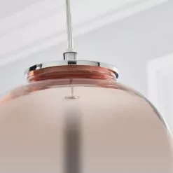 Dunelm Seychelles Blush Pink Pendant Ceiling Fitting -wall lights Shop 1000169232 alt02