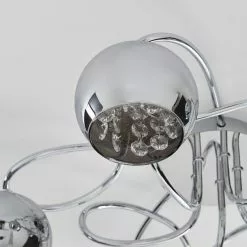 Dunelm Seychelles Smoked 5 Light Flush Ceiling Fitting -wall lights Shop 1000169234 alt02