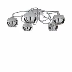 Dunelm Seychelles Smoked 5 Light Flush Ceiling Fitting -wall lights Shop 1000169234 alt04