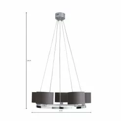 Dunelm Talinn Dual Lit Integrated LED Ceiling Fitting -wall lights Shop 1000169242 alt07