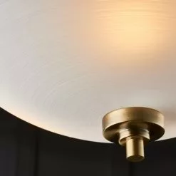 Vogue Lighting Vogue Welles 3 Light Flush Ceiling Fitting Brass -wall lights Shop 1000169432 alt02