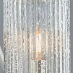 Vogue Lighting Vogue Easton Ribbed Glass Semi Flush Ceiling Fitting Chrome -wall lights Shop 1000169454 alt03