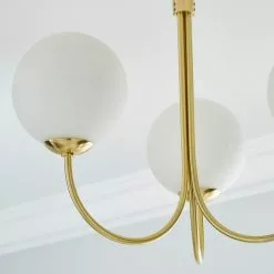 Dunelm Gigi Semi Flush White Ceiling Fitting -wall lights Shop 1000180650 alt03