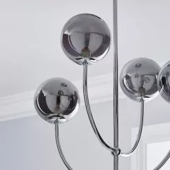 Dunelm Gigi Chrome Ceiling Fitting 10 Dunelm Gigi Chrome Ceiling Fitting -wall lights Shop 1000180652 alt02