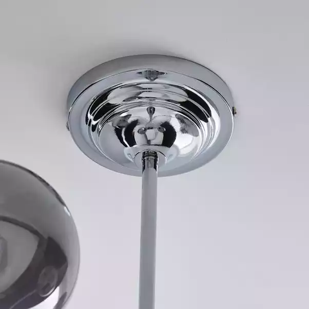 Dunelm Gigi Chrome Ceiling Fitting 6 Dunelm Gigi Chrome Ceiling Fitting - Image 4