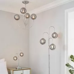 Dunelm Gigi Chrome Ceiling Fitting 13 Dunelm Gigi Chrome Ceiling Fitting -wall lights Shop 1000180652 alt08