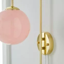 Dunelm Gigi Easy Fit Plug In Pink Wall Light -wall lights Shop 1000180653 alt02