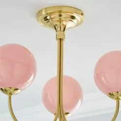 Dunelm Gigi Semi Flush Pink Ceiling Fitting -wall lights Shop 1000180655 alt02