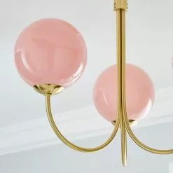 Dunelm Gigi Semi Flush Pink Ceiling Fitting -wall lights Shop 1000180655 alt03