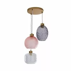 Dunelm Elodie Glass Cluster Multicoloured Ceiling Fitting -wall lights Shop 1000180658 alt05