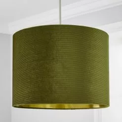 Dunelm Moss Green Santos Velvet Corduroy Shade 8 Dunelm Moss Green Santos Velvet Corduroy Shade -wall lights Shop 1000181099 alt01