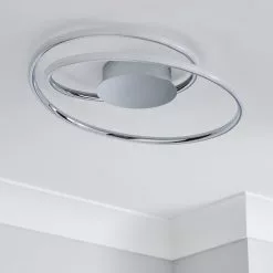 Dunelm Langdon 2 Light Integrated LED Bathroom Ceiling Fitting -wall lights Shop 1000182544 alt01