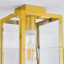 Dunelm London Bathroom Ceiling Fitting Brushed Gold -wall lights Shop 1000182549 alt03