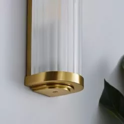 Dunelm Ripon Bathroom Wall Light Brushed Gold -wall lights Shop 1000182550 alt02