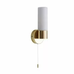 Dunelm Porto Bathroom Wall Light Brass -wall lights Shop 1000182551 alt05