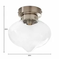 Dunelm Voyager Bathroom Flush Ceiling Fitting -wall lights Shop 1000182559 alt07