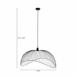 Elements Jaula 70cm Ceiling Fitting Black -wall lights Shop 1000182570 alt07