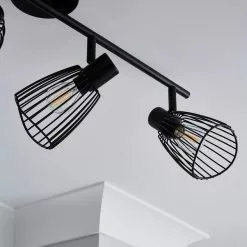 Elements Jaula 4 Light Spotlight Bar Black -wall lights Shop 1000182572 alt02
