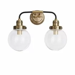 Dunelm Broden Bathroom 2 Light Wall Light Antique Brass -wall lights Shop 1000182578 alt05