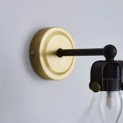 Dunelm Paulson Bathroom Wall Light Antique Brass -wall lights Shop 1000182579 alt03