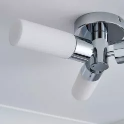 Dunelm Porto 3 Light Bathroom Flush Fitting Chrome -wall lights Shop 1000182586 alt02