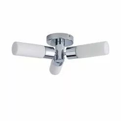 Dunelm Porto 3 Light Bathroom Flush Fitting Chrome -wall lights Shop 1000182586 alt05