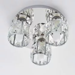 Dunelm Kylie Bathroom 3 Light Flush Fitting -wall lights Shop 1000182588 alt03