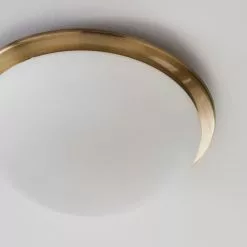 Dunelm Lotto Bathroom Flush Fitting Antique Brass -wall lights Shop 1000182590 alt02