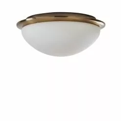 Dunelm Lotto Bathroom Flush Fitting Antique Brass -wall lights Shop 1000182590 alt05